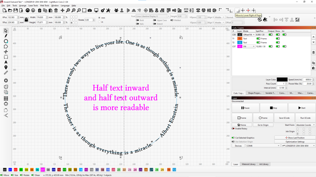 Half-in-Half-Out-Text